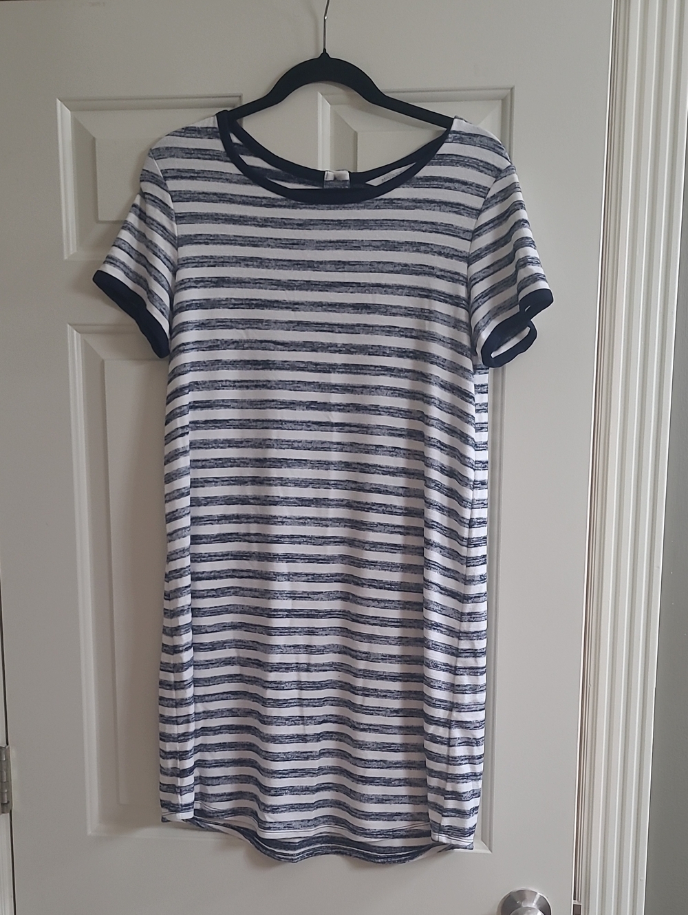 Market & Spruce Navy and White Striped Mini Dress